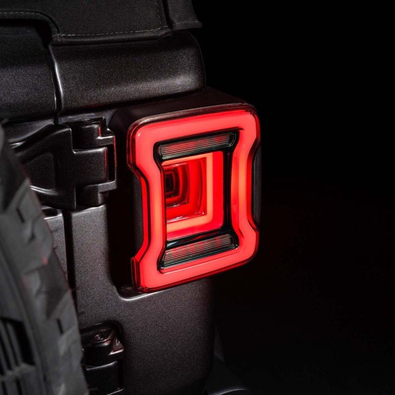 Jeep Wrangler Tail Lights - Rear - FORM Lighting - LED Sequential - Smoked - `18-`23